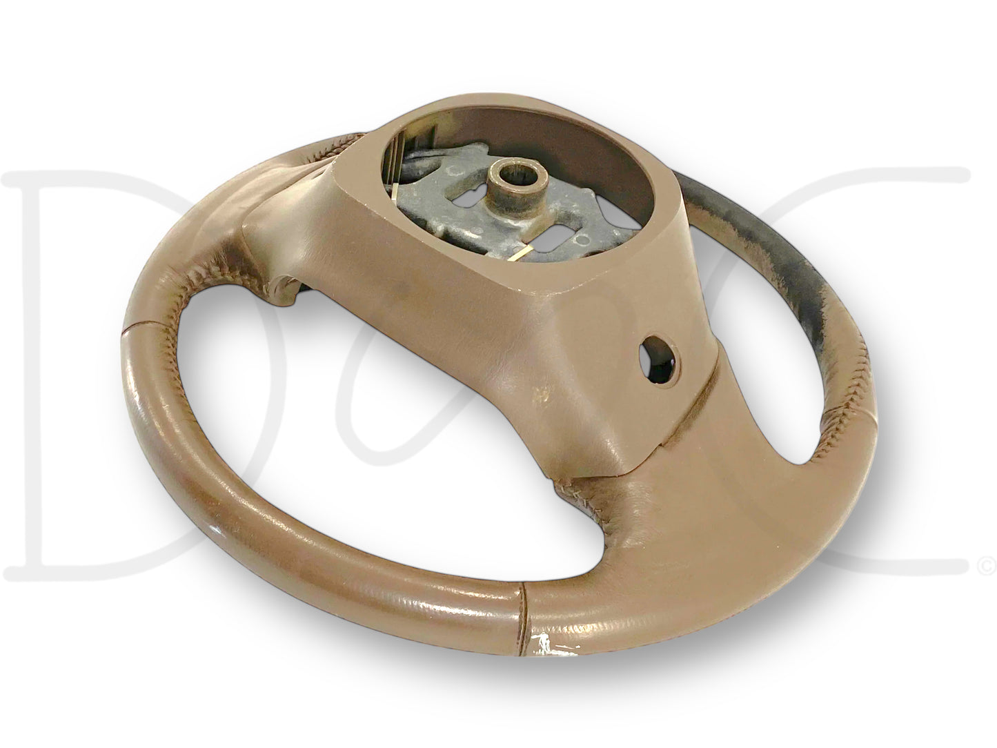 99-02 Ford F250 F350 Steering Wheel W/ Cruise Tan Leather F81A-3F563-Bbw *Blem*