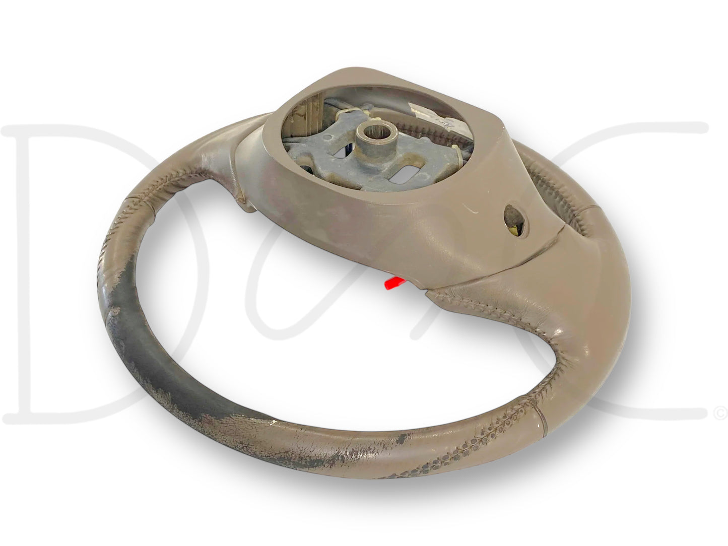 99-02 Ford F250 F350 Steering Wheel W/ Cruise Tan Leather F81A-3F563-Bbw *Blem*