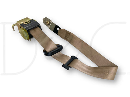 99-04 Ford F250 F350 Extended Cab LH Left Driver Rear Seat Belt Seatbelt Tan OE