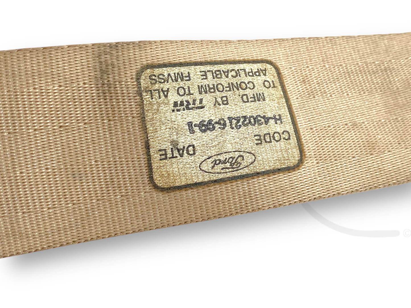 99-04 Ford F250 F350 Super Cab RH Right Passenger Rear Seat Belt Seatbelt Tan