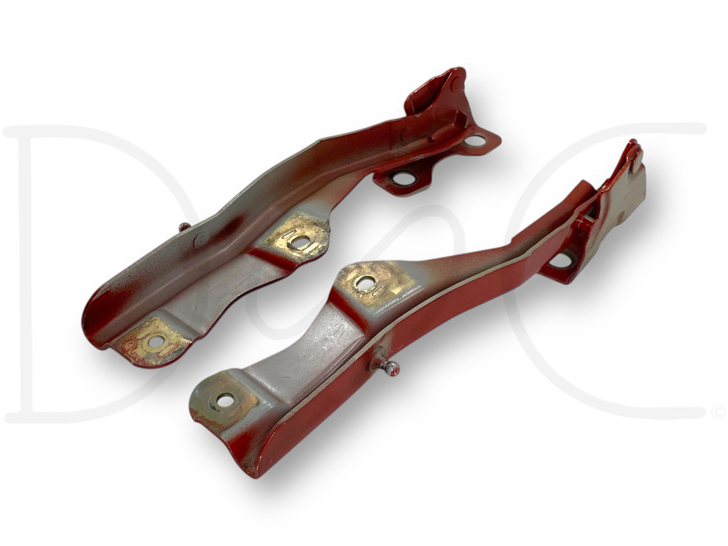 99-07 Ford F250 F350 Super Duty Hood Hinge Set Orange Hood Hinges OE RH LH Pair