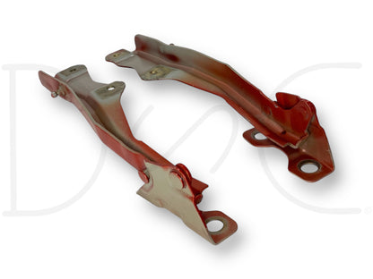 99-07 Ford F250 F350 Super Duty Hood Hinge Set Orange Hood Hinges OE RH LH Pair