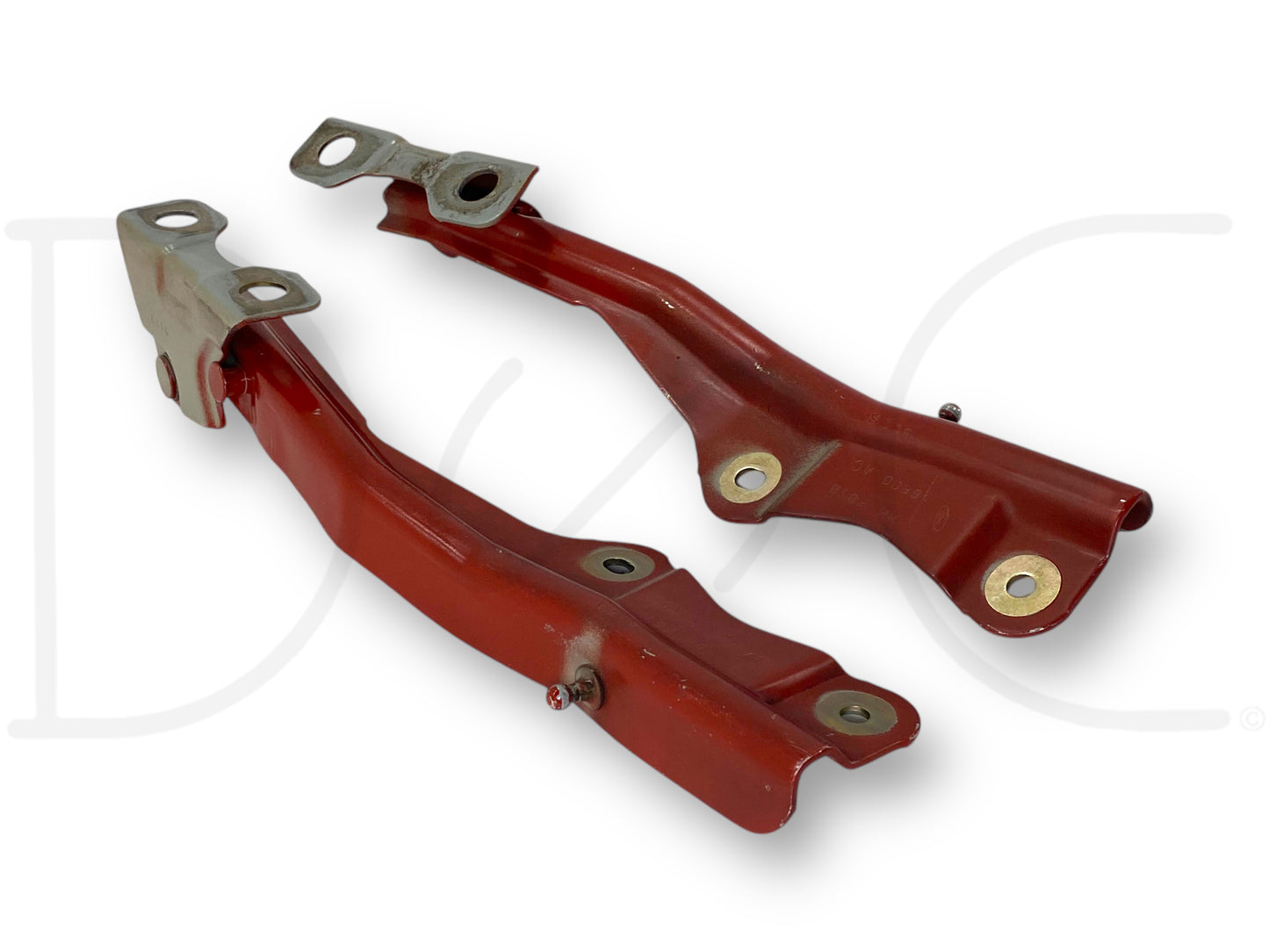 99-07 Ford F250 F350 Super Duty Hood Hinge Set Orange Hood Hinges OE RH LH Pair