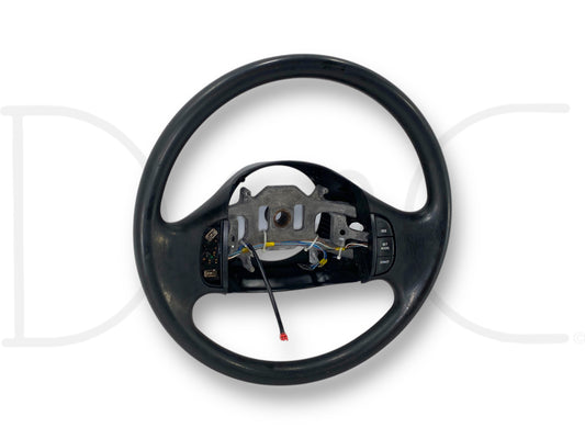 99-02 Ford F250 F350 Steering Wheel W/ Cruise Black OE F81A-3600-Faw *Blem*