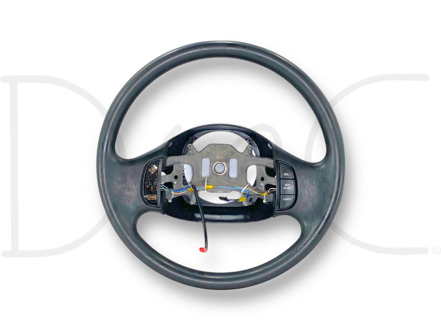 99-02 Ford F250 F350 Steering Wheel W/ Cruise Black OE F81A-3600-Faw *Blem*