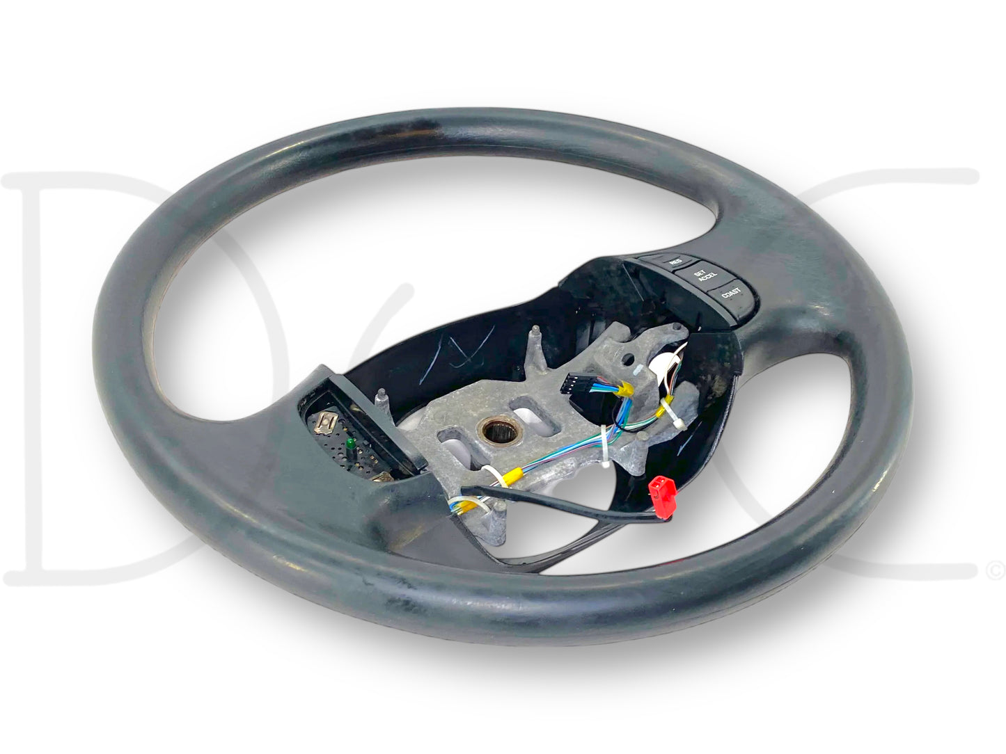 99-02 Ford F250 F350 Steering Wheel W/ Cruise Black OE F81A-3600-Faw *Blem*