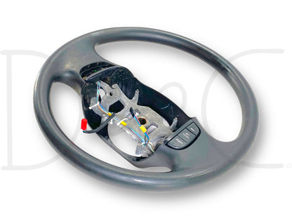 99-02 Ford F250 F350 Steering Wheel W/ Cruise Black OE F81A-3600-Faw *Blem*