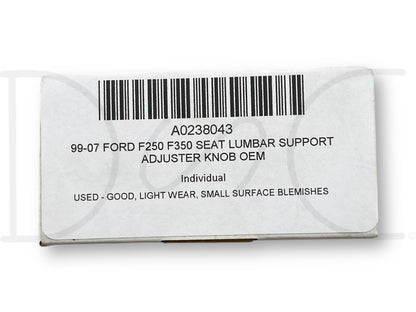 99-07 Ford F250 F350 Seat Lumbar Support Adjuster Knob OEM