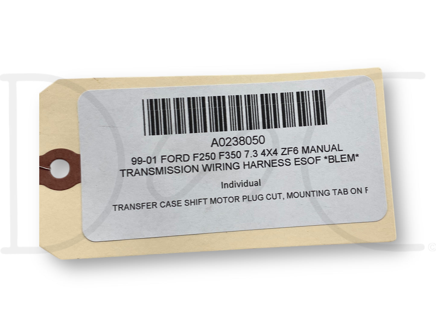 99-01 Ford F250 F350 7.3 4X4 ZF6 Manual Transmission Wiring Harness ESOF *Blem*