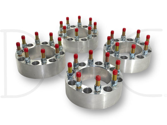 8X170 To 8X6.5" Wheel Adapter Spacer 2.5" Set Of 4 Adapters Ford F250 Super Duty