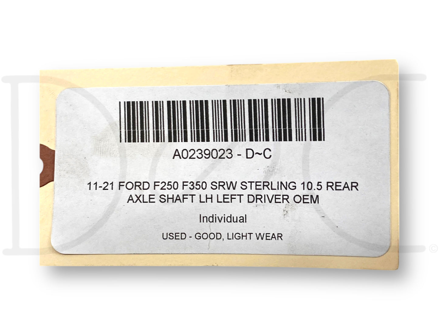 11-21 Ford F250 F350 SRW Sterling 10.5 Rear Axle Shaft LH Left Driver OEM