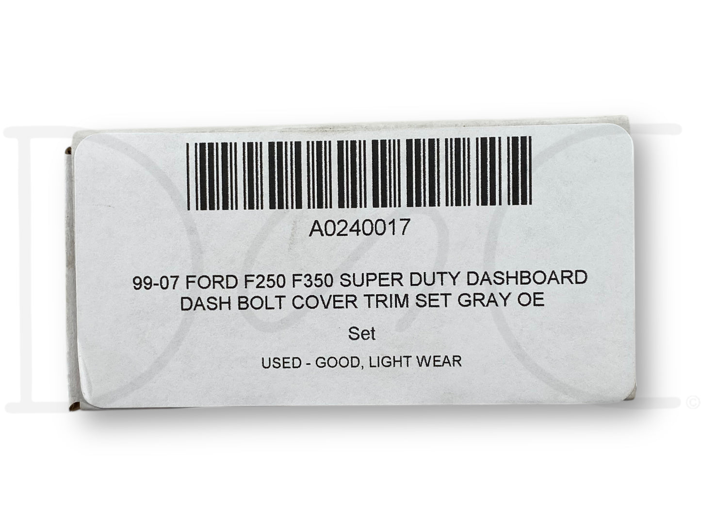 99-07 Ford F250 F350 Super Duty Dashboard Dash Bolt Cover Trim Set Gray OE