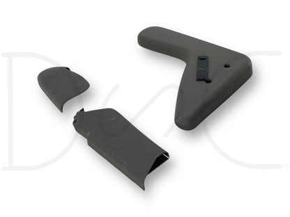 99-10 Ford F250 F350 Jump Seat Center Console Side Trim Panel Set Charcoal OE