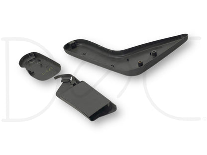 99-10 Ford F250 F350 Jump Seat Center Console Side Trim Panel Set Charcoal OE