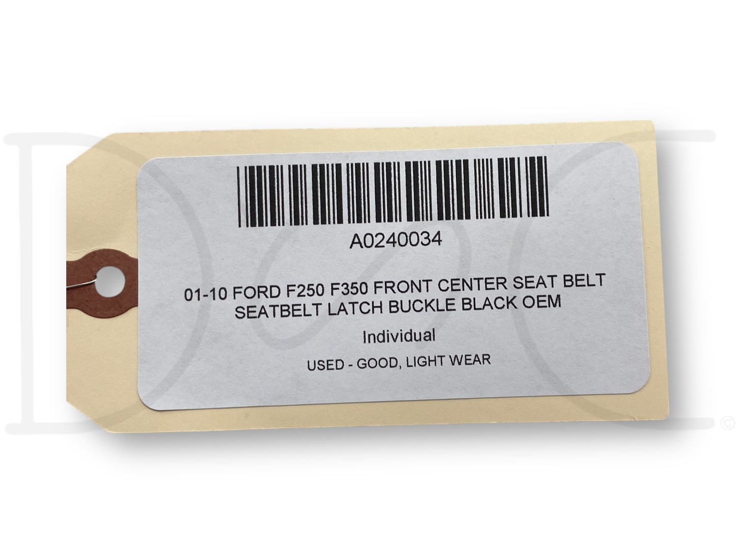 01-10 Ford F250 F350 Front Center Seat Belt Seatbelt Latch Buckle Black OEM