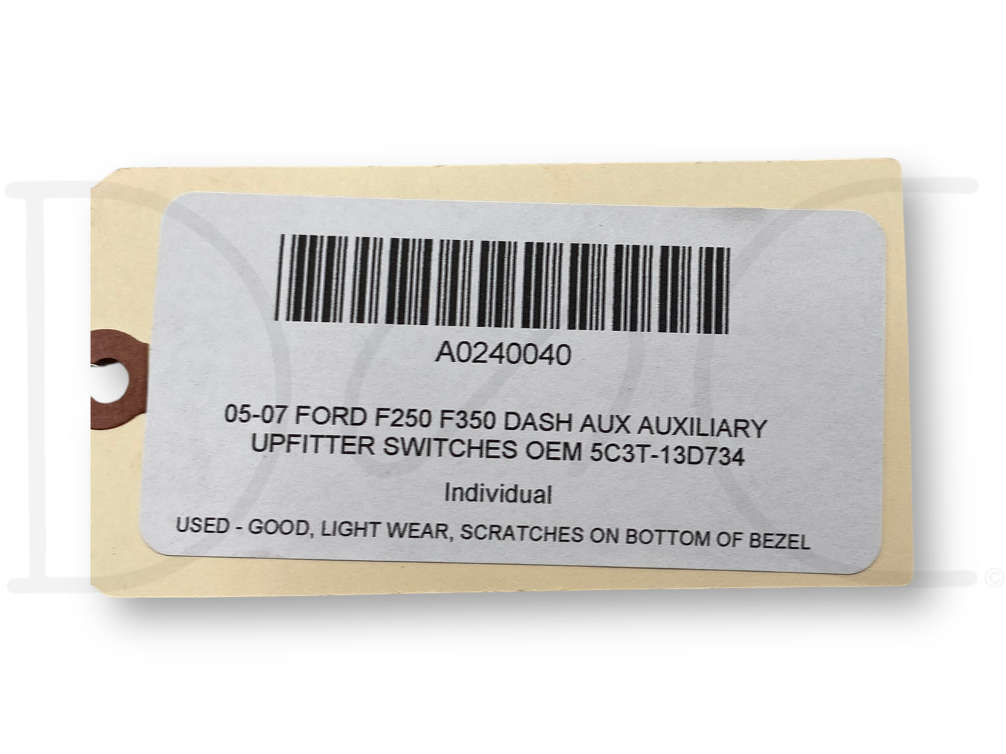 05-07 Ford F250 F350 Dash Aux Auxiliary Upfitter Switches OEM 5C3T-13D734