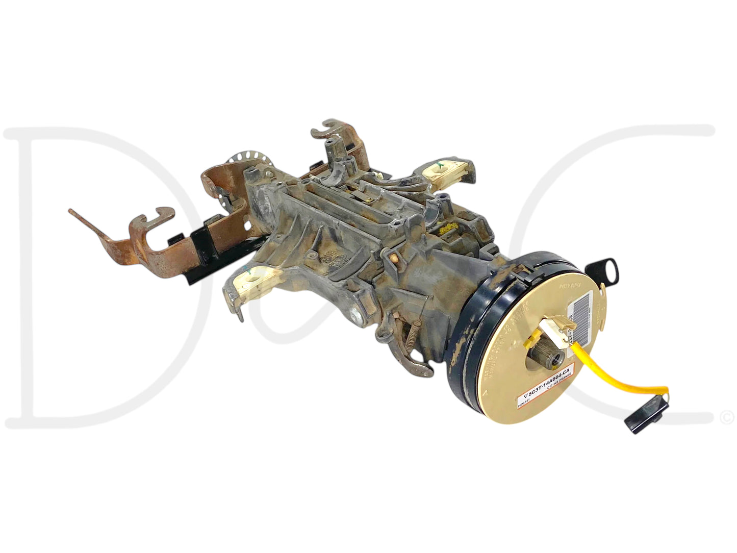 05-07 Ford F250 F350 Tilt Steering Column Auto Trans W/ Key & Clockspring OE