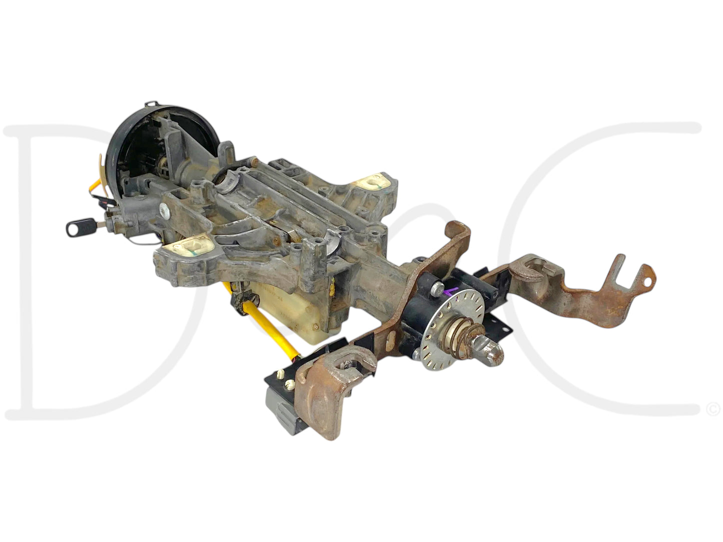 05-07 Ford F250 F350 Tilt Steering Column Auto Trans W/ Key & Clockspring OE