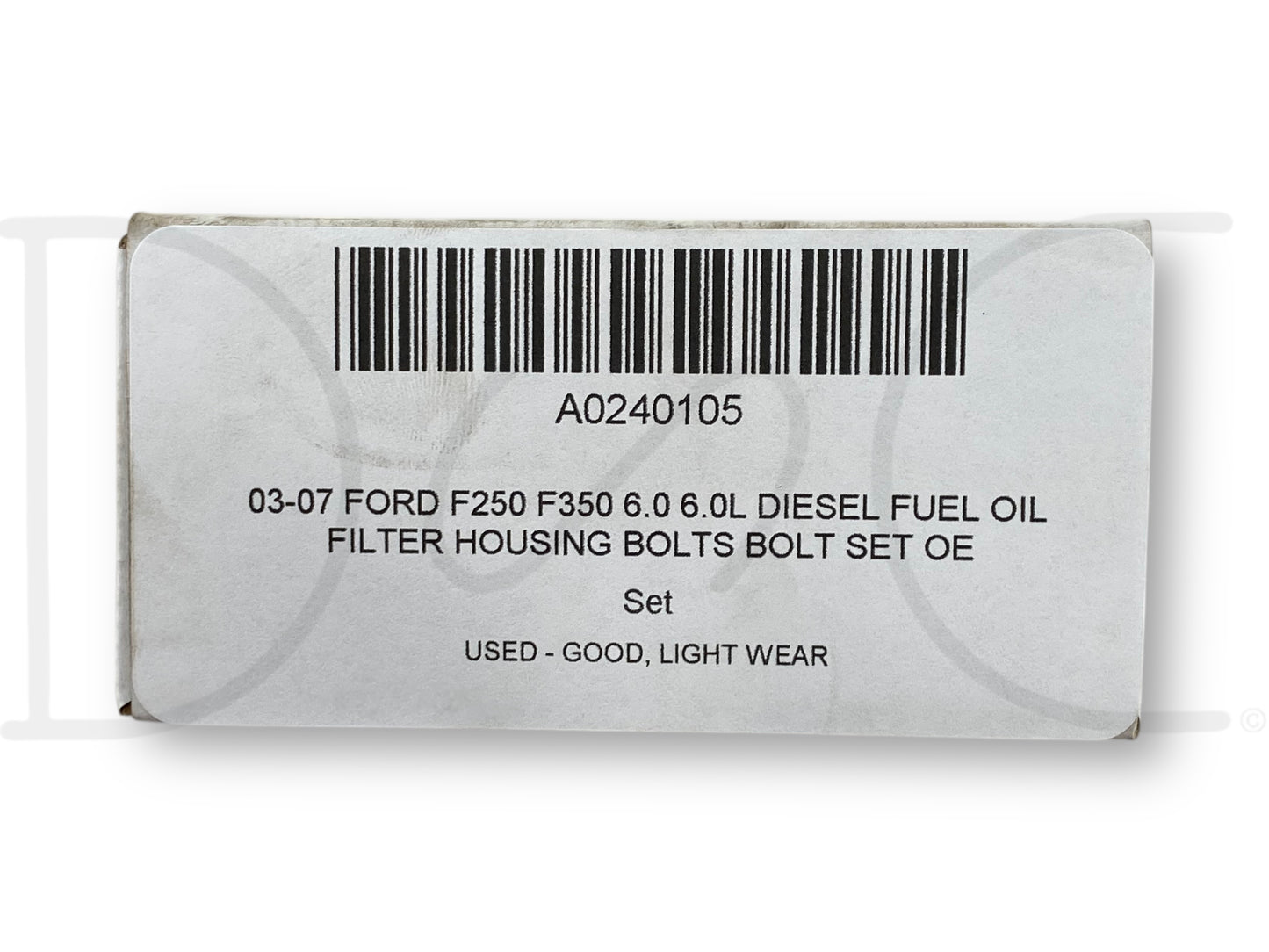 03-07 Ford F250 F350 6.0 6.0L Diesel Fuel Oil Filter Housing Bolts Bolt Set OE