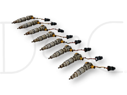 03-07 Ford F250 F350 6.0 6.0L Diesel Fuel Injector Set (8) Injectors *Cores*