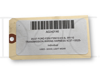 05-07 Ford F250 F350 6.0 6.0L 5R110 Transmission Wiring Harness 5C3T-15525-P2604