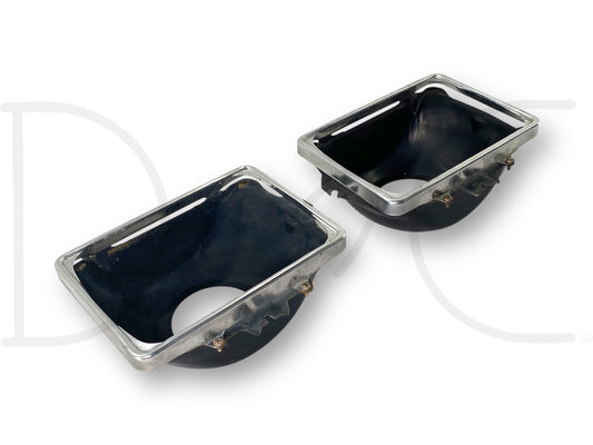 99-10 Ford F250 F350 Sealed Beam Headlight Bracket Bucket Pair Set RH LH OEM