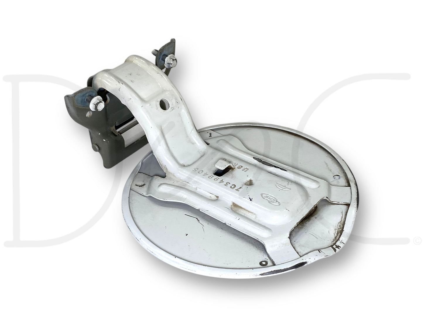08-10 Ford F250 F350 Bed Fuel Tank Fill Filler Access Door Z1 White OEM