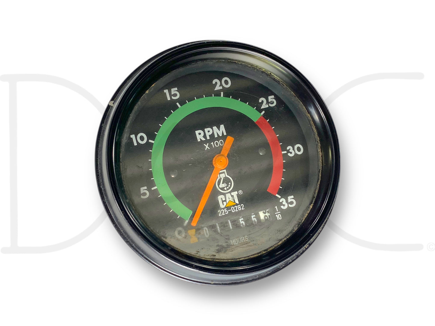 Cat 225-0282 Tachometer Tach Gauge Hour Meter Caterpillar 0-3500 Rpm