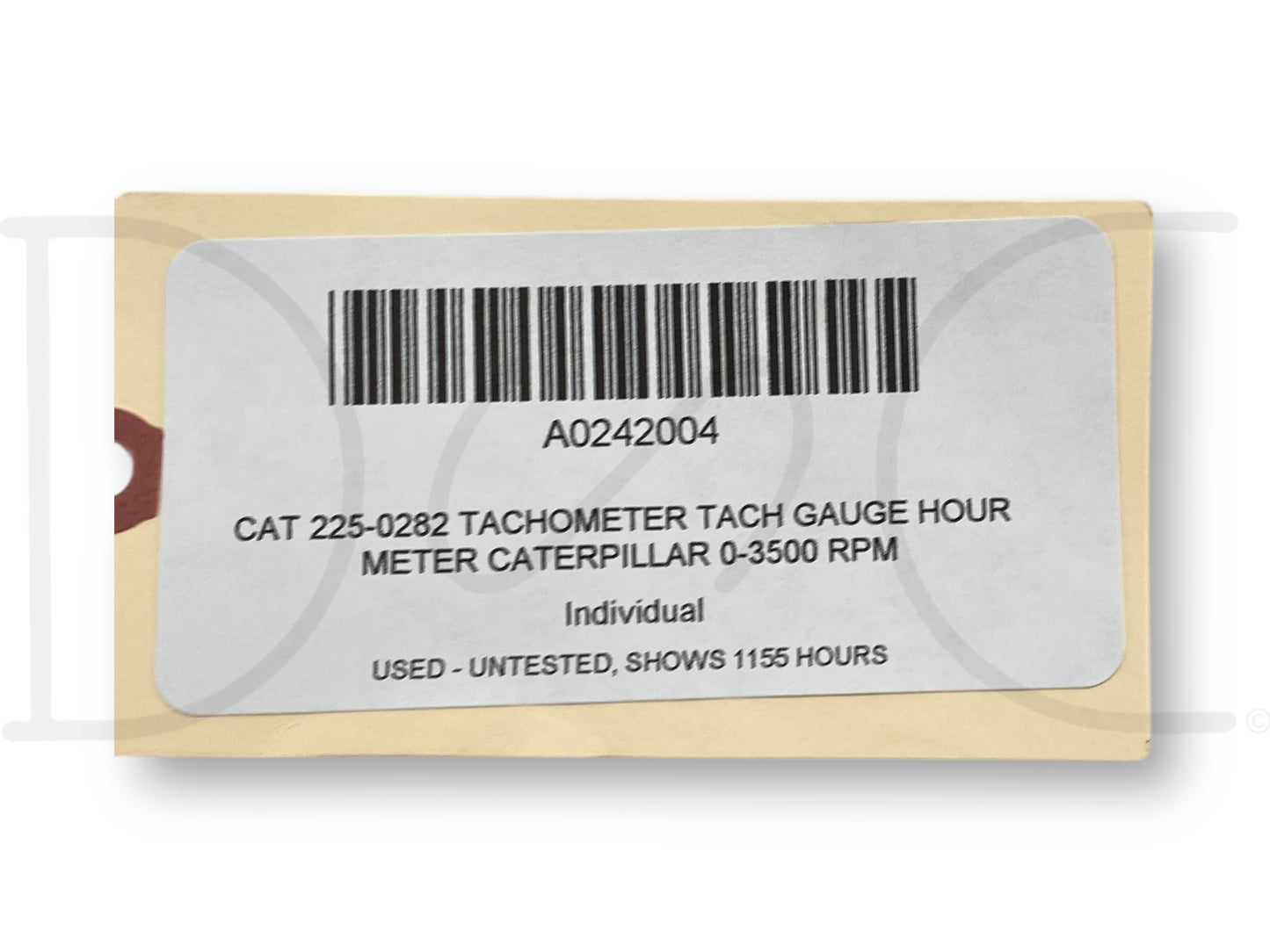 Cat 225-0282 Tachometer Tach Gauge Hour Meter Caterpillar 0-3500 Rpm