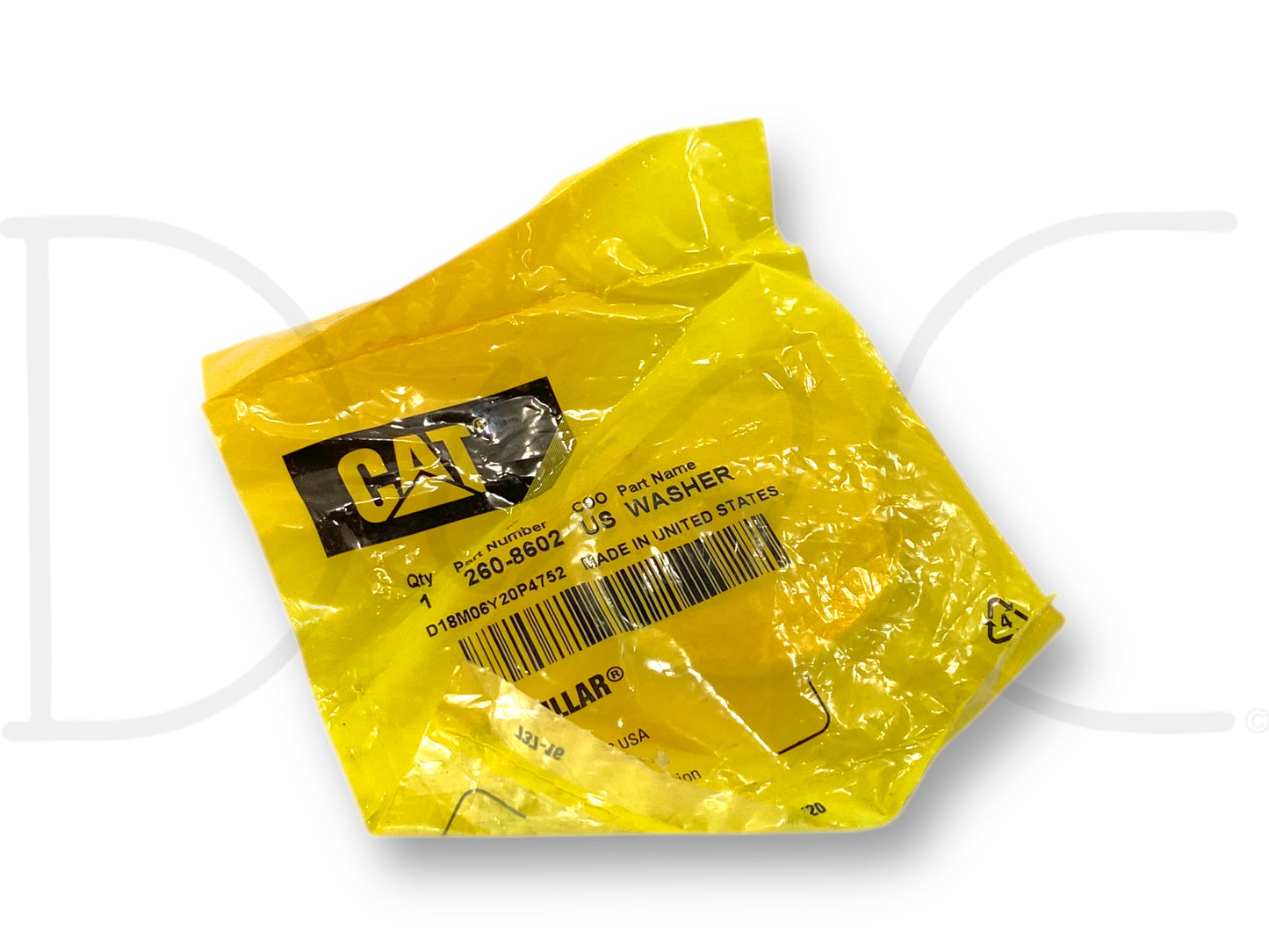 Cat 260-8602 Washer M10 Caterpillar 3512E Engine Steel Flat Washer