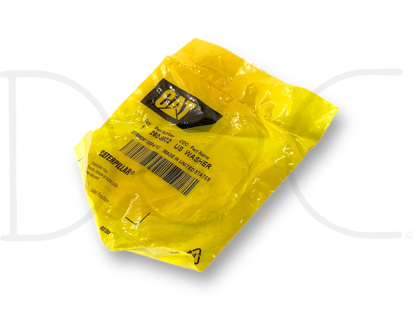 Cat 260-8602 Washer M10 Caterpillar 3512E Engine Steel Flat Washer