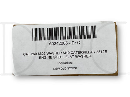 Cat 260-8602 Washer M10 Caterpillar 3512E Engine Steel Flat Washer