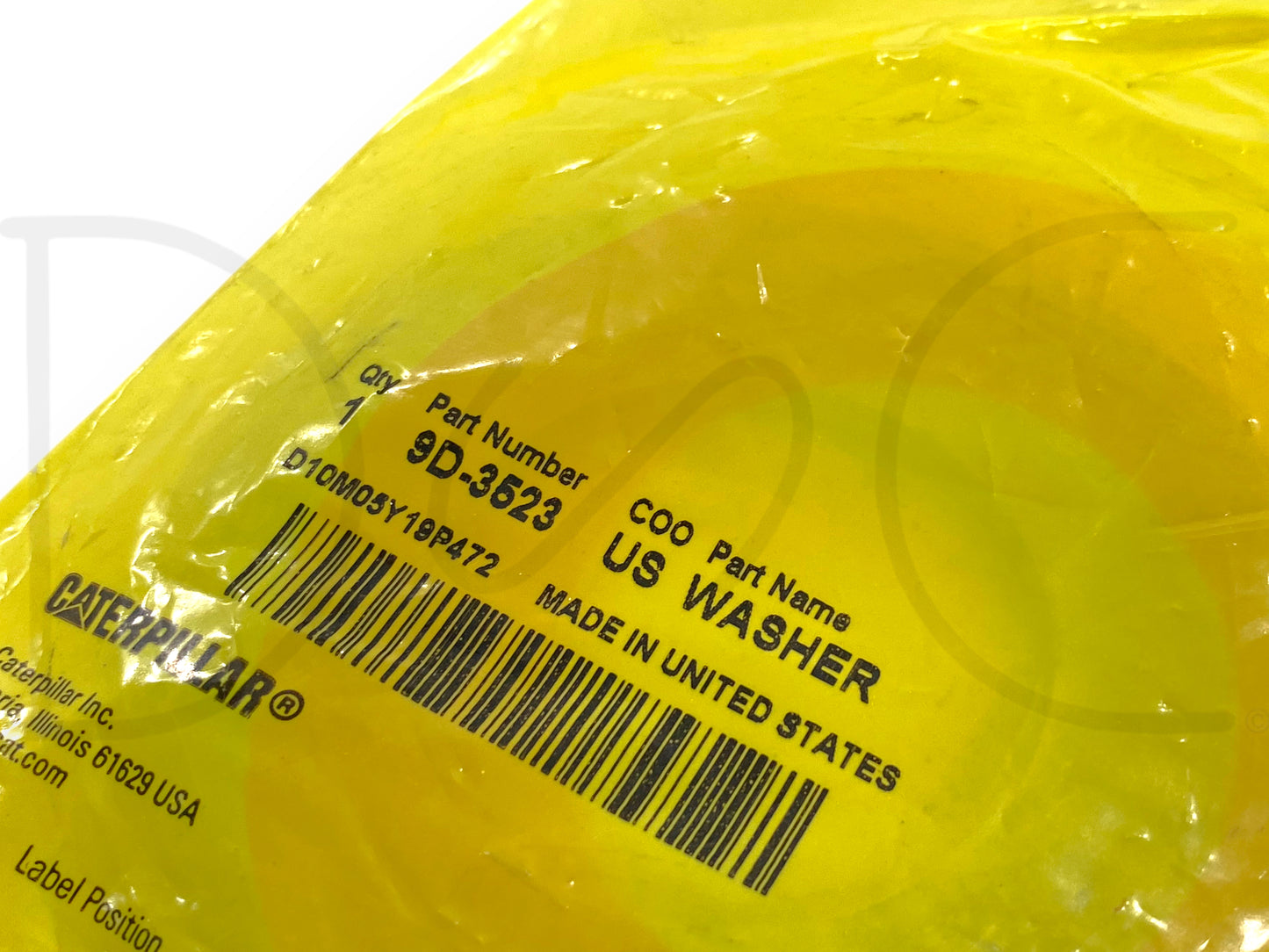 Cat 9D-3523 Washer M48 OEM Caterpillar Motor Grader Asphalt Paver