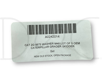 Cat 2G-5673 Washer M48 Lot Of 5 OEM Caterpillar Grader Skidder