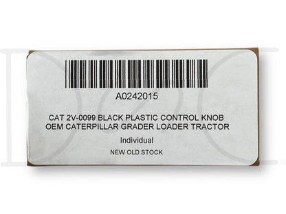 Cat 2V-0099 Black Plastic Control Knob OEM Caterpillar Grader Loader Tractor