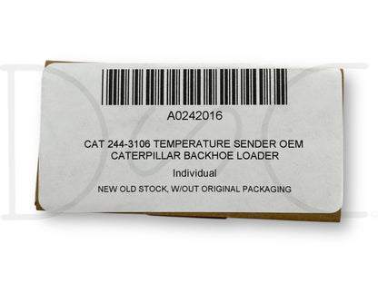 Cat 244-3106 Temperature Sender OEM Caterpillar Backhoe Loader