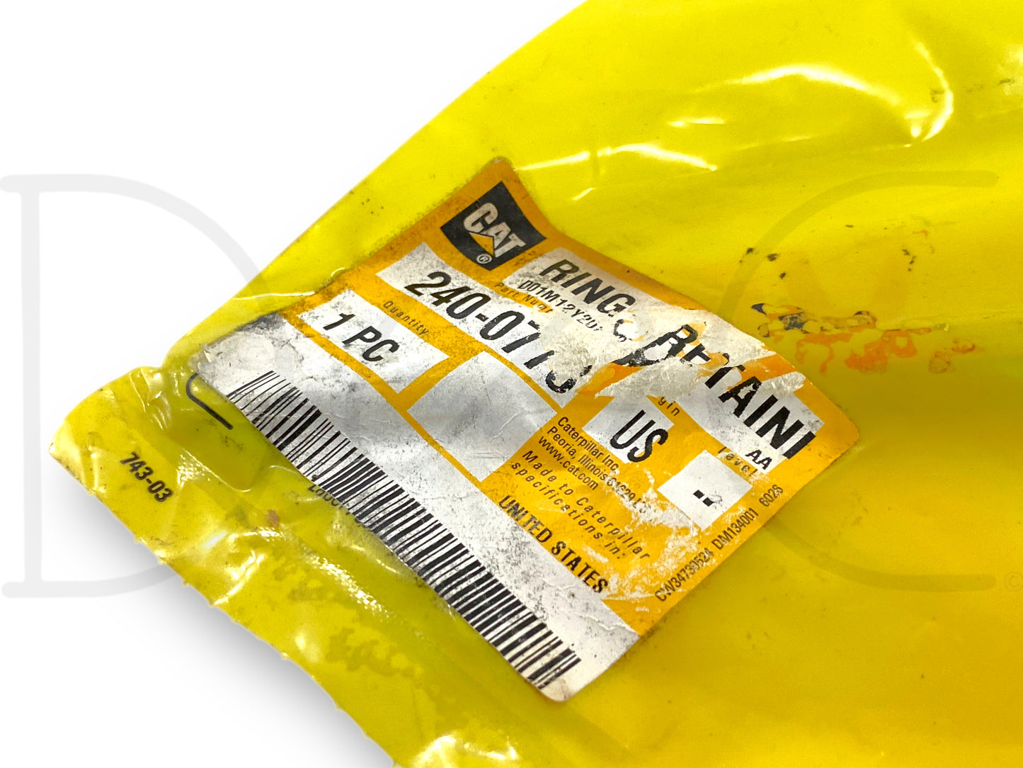 Cat 240-0773 Gland Cover Retainer OEM Caterpillar Compactor Paver