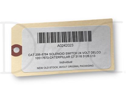 Cat 206-8784 Solenoid Switch 24 Volt Delco 10517673 Caterpillar C7 3116 3126 C13