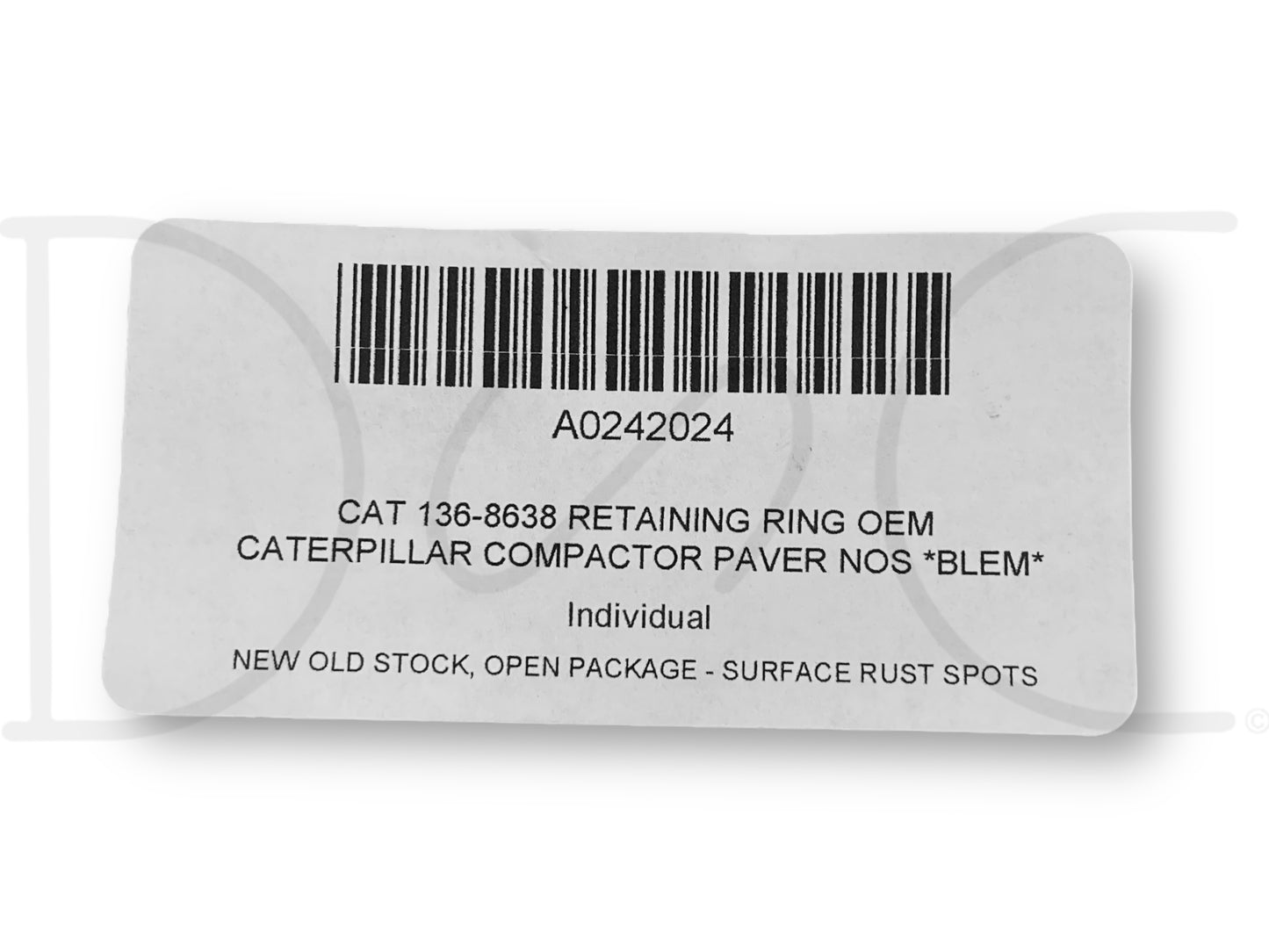 Cat 136-8638 Retaining Ring OEM Caterpillar Compactor Paver Nos *Blem*