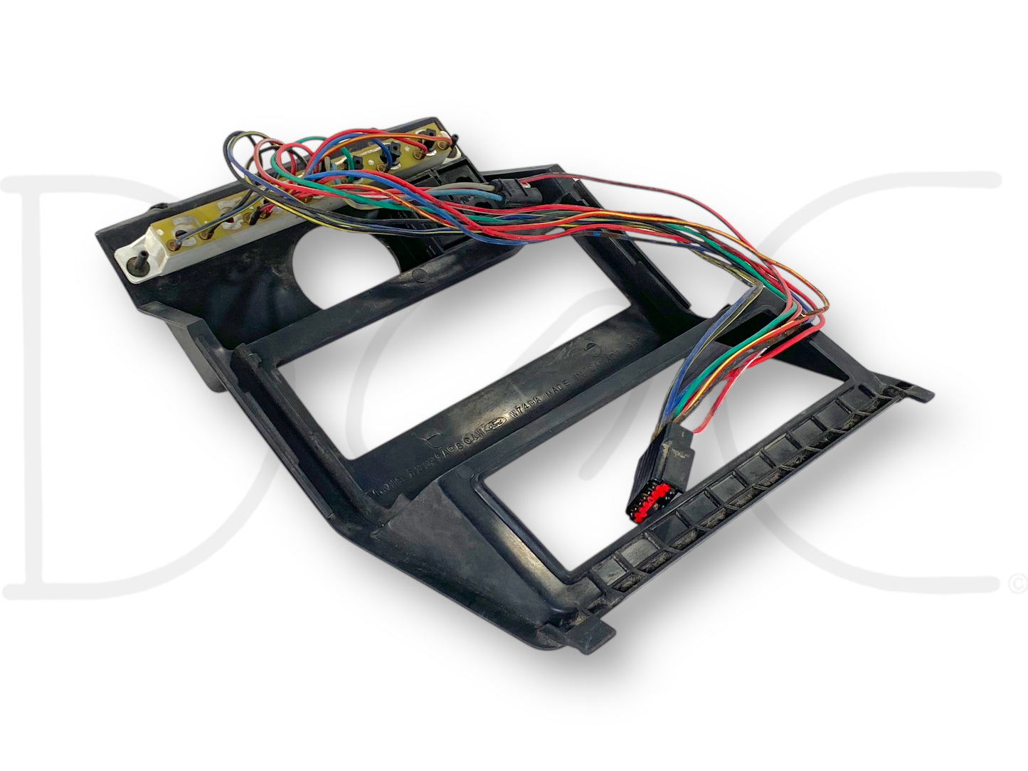 90-98 Ford F650 F750 Center Dash Bezel Radio Warning Lamp Trim Panel OEM *Blem*