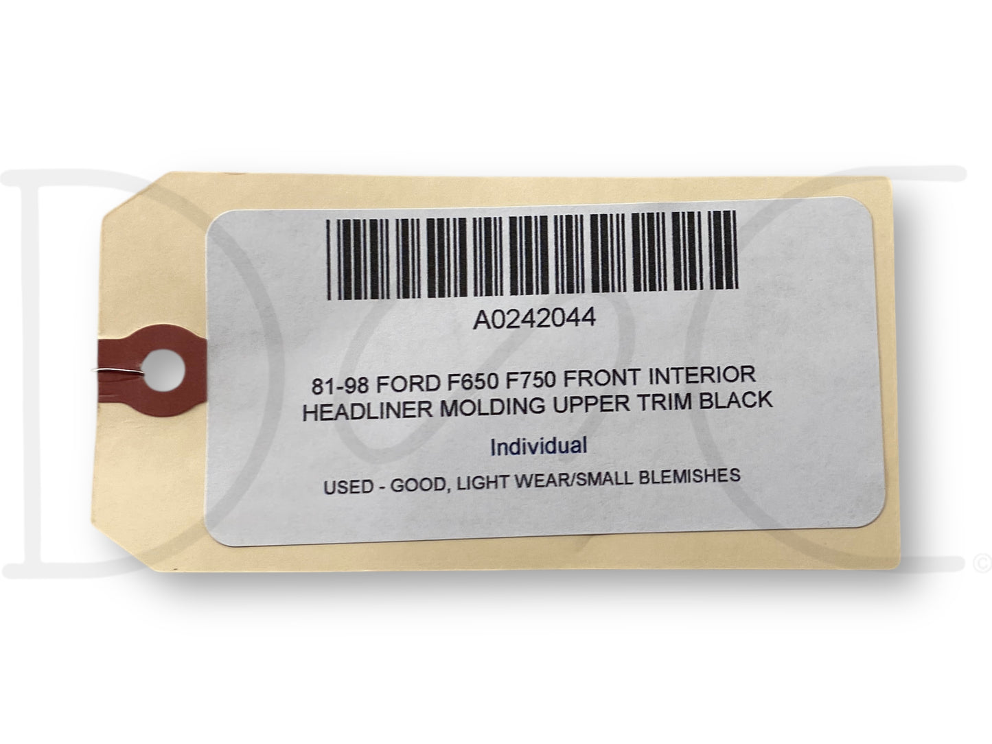 81-98 Ford F650 F750 Front Interior Headliner Molding Upper Trim Black