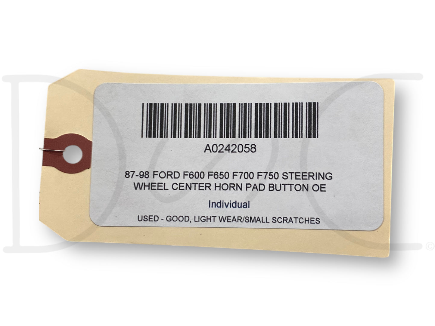 87-98 Ford F600 F650 F700 F750 Steering Wheel Center Horn Pad Button OE