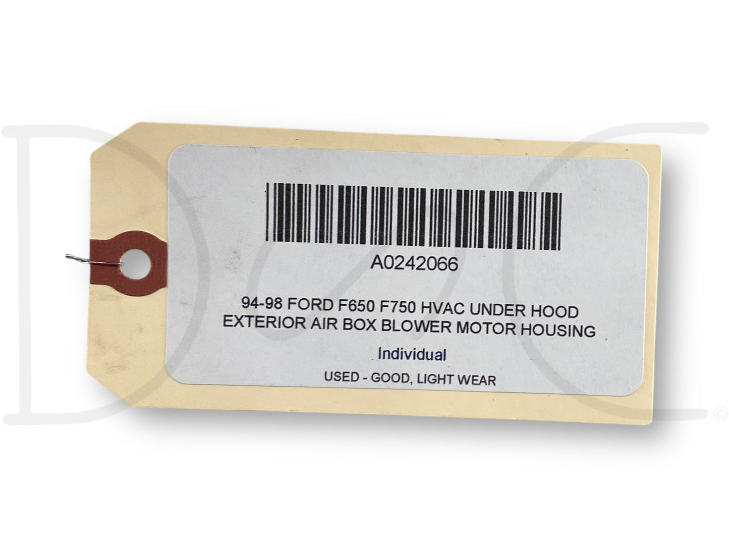 94-98 Ford F650 F750 HVAC Under Hood Exterior Air Box Blower Motor Housing A/C