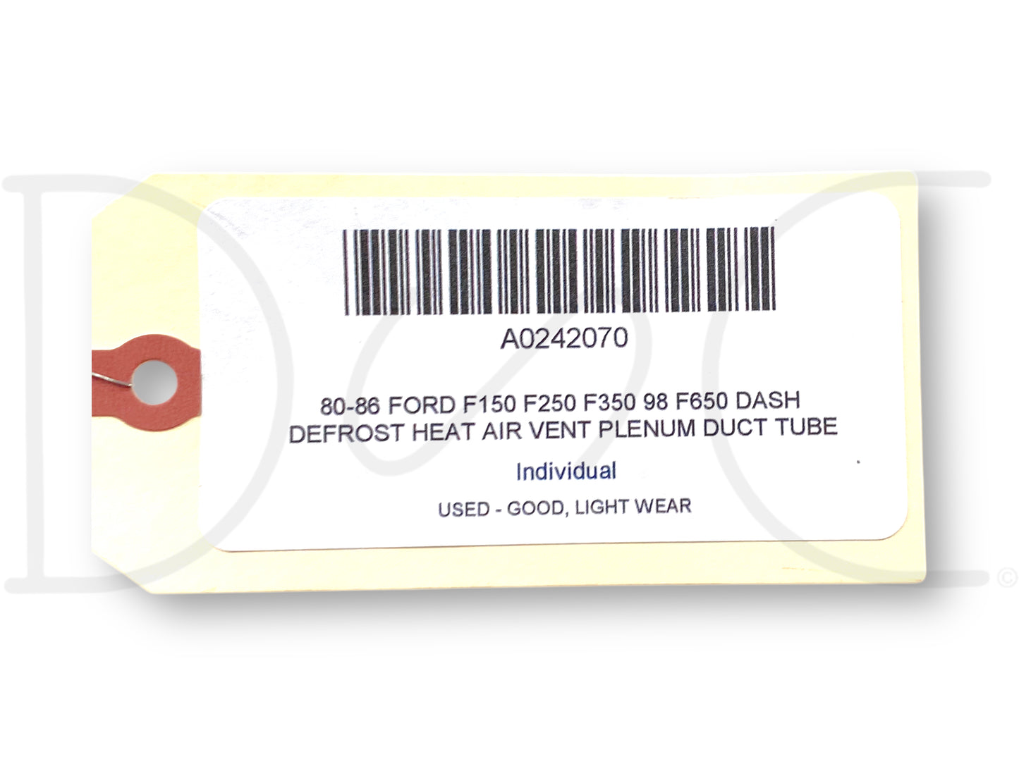 80-86 Ford F150 F250 F350 98 F650 Dash Defrost Heat Air Vent Plenum Duct Tube