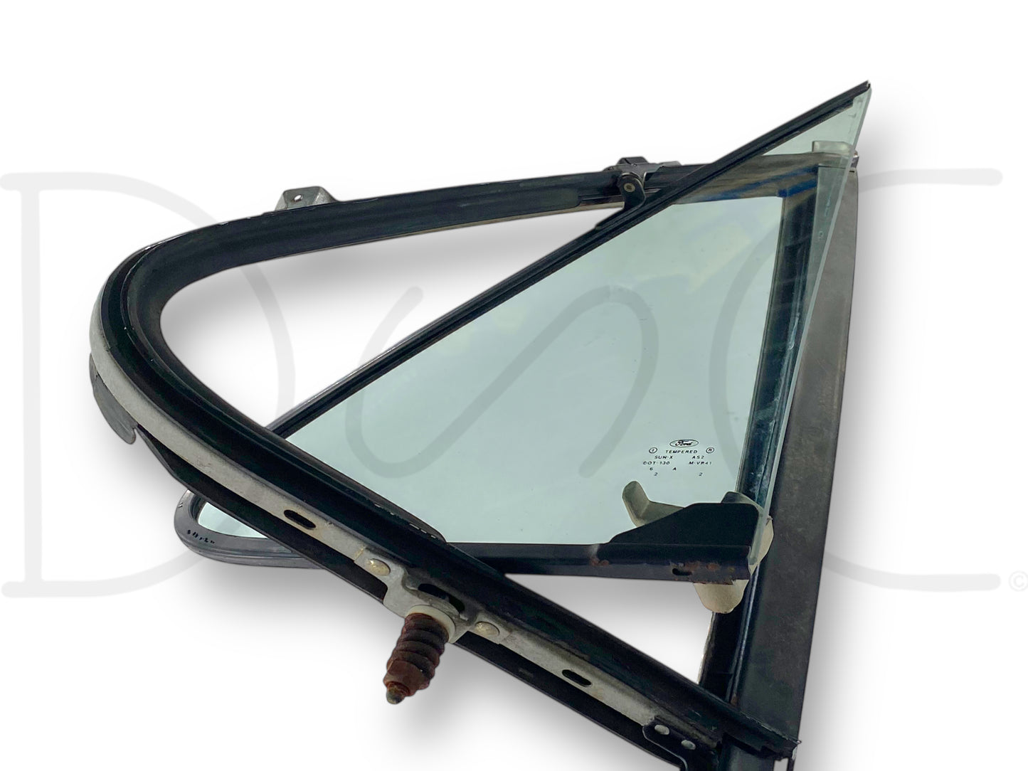 92-97 Ford F250 F350 LH Left Driver Vent Wing Window Glass Assembly OEM