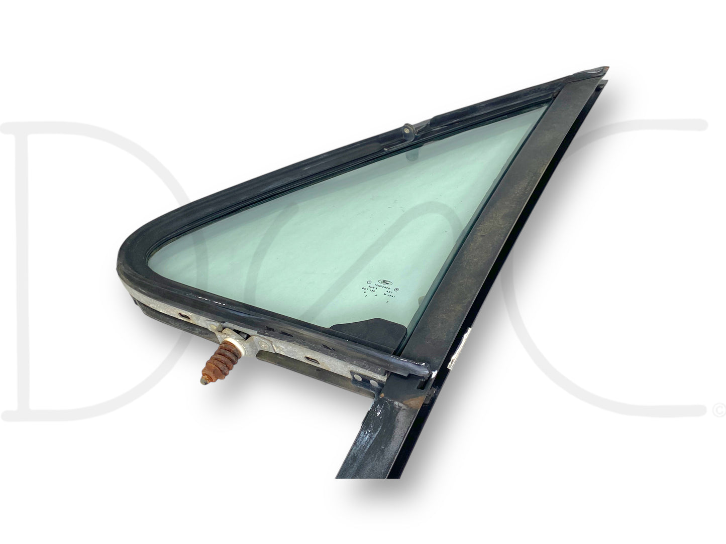 92-97 Ford F250 F350 LH Left Driver Vent Wing Window Glass Assembly OEM