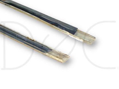 80-96 Ford F250 F350 Front Windshield Trim Molding Chrome [5] Piece Set *Blem*