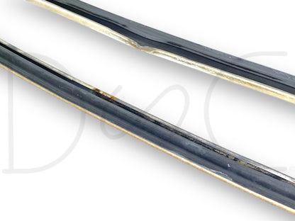 80-96 Ford F250 F350 Front Windshield Trim Molding Chrome [5] Piece Set *Blem*