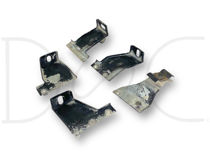 94-98 Ford F600 F650 F750 F800 Truck A/C Condenser Bracket Set [5] Brackets OEM