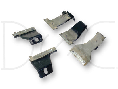 94-98 Ford F600 F650 F750 F800 Truck A/C Condenser Bracket Set [5] Brackets OEM